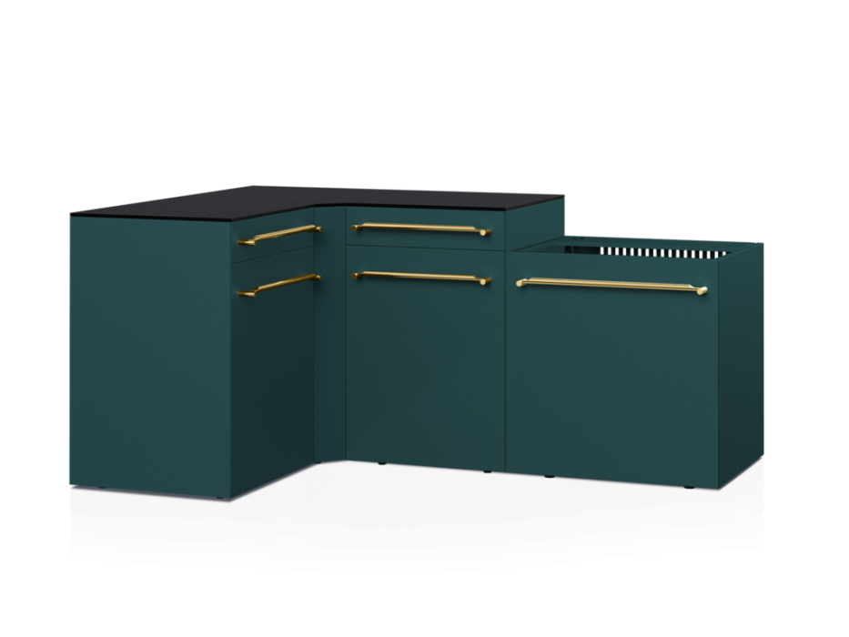 Cuisine d'extérieur Fusion avec angle 4 modules - 188 cm