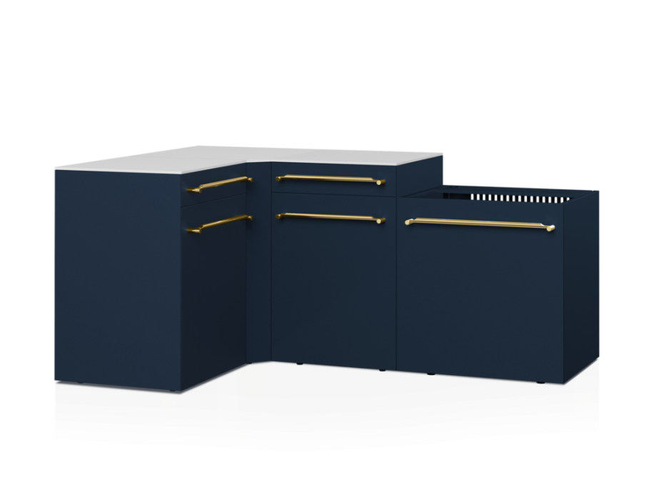 Cuisine d'extérieur Fusion avec angle 4 modules - 188 cm