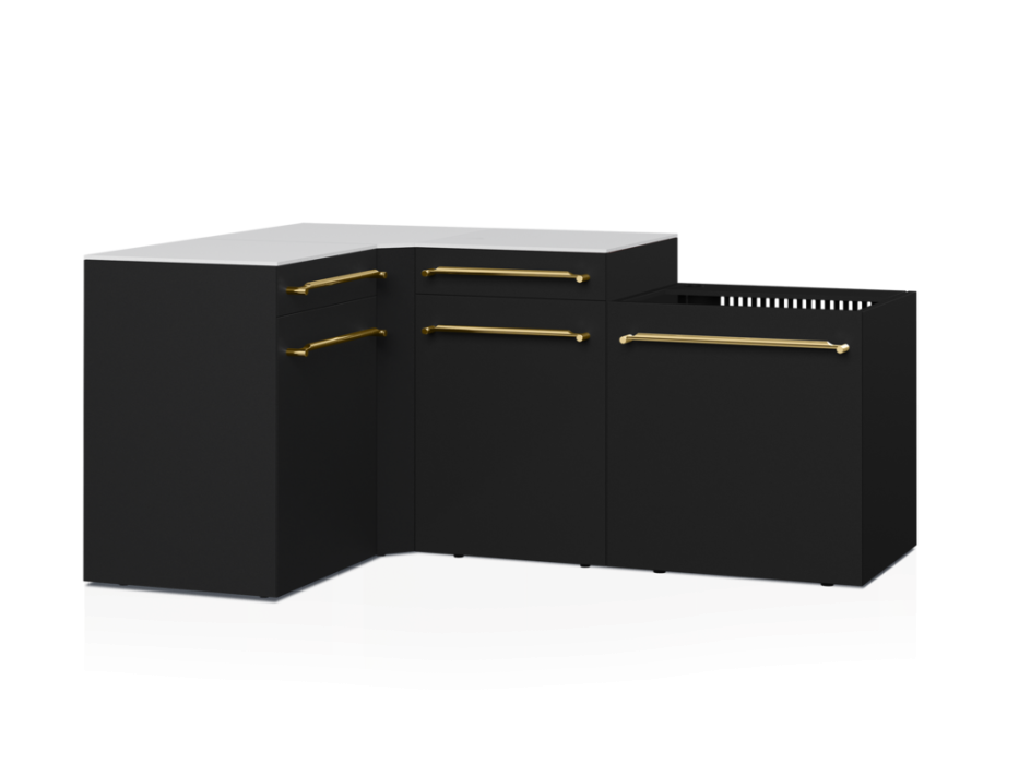 Cuisine d'extérieur Fusion avec angle 4 modules - 188 cm