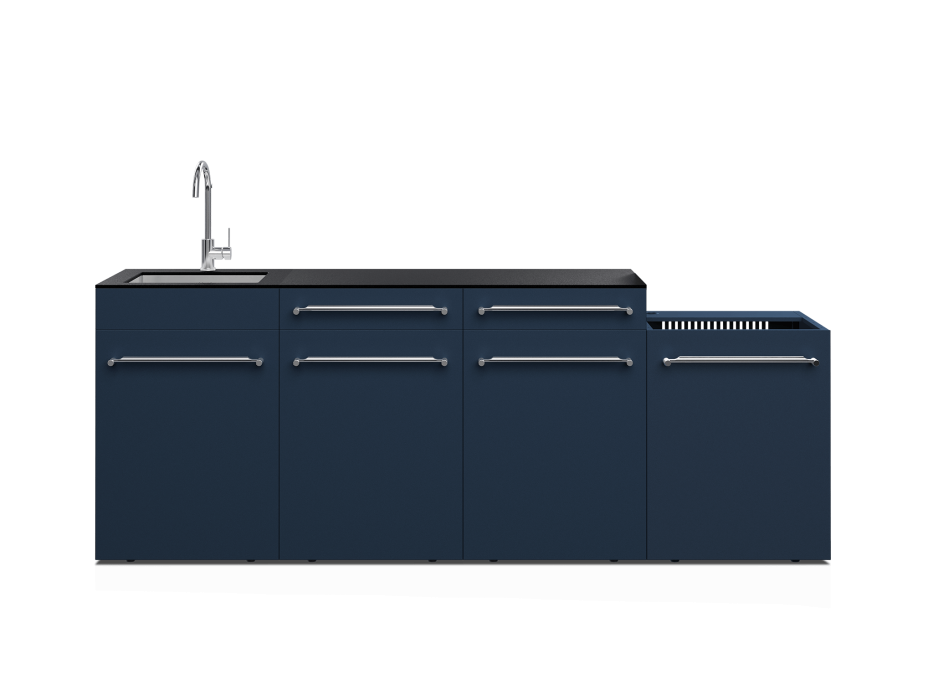 Cuisine d'extérieur Fusion avec évier 4 modules - 240 cm