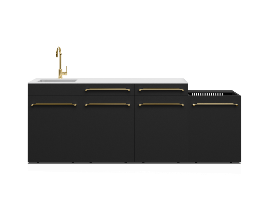 Cuisine d'extérieur Fusion avec évier 4 modules - 240 cm