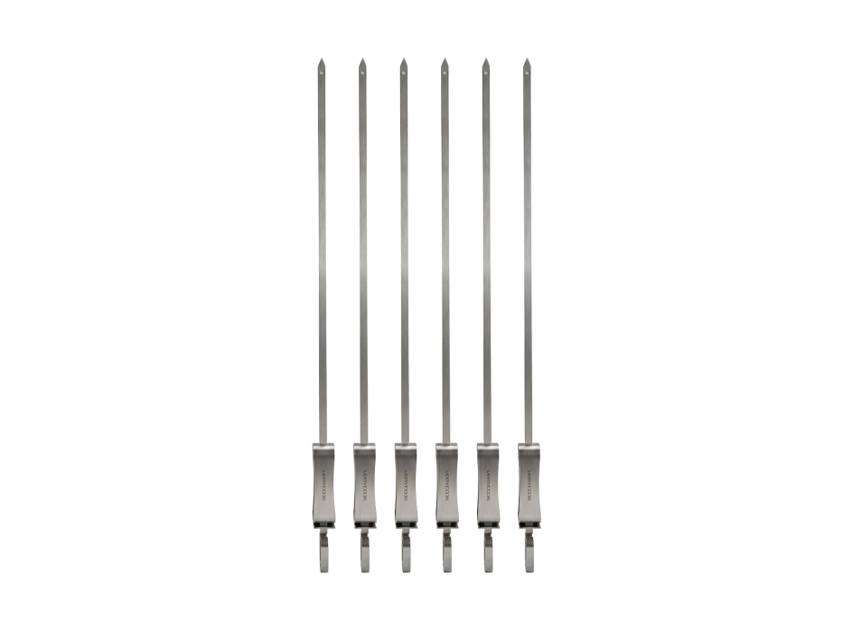 Lot de 4 brochettes en Inox